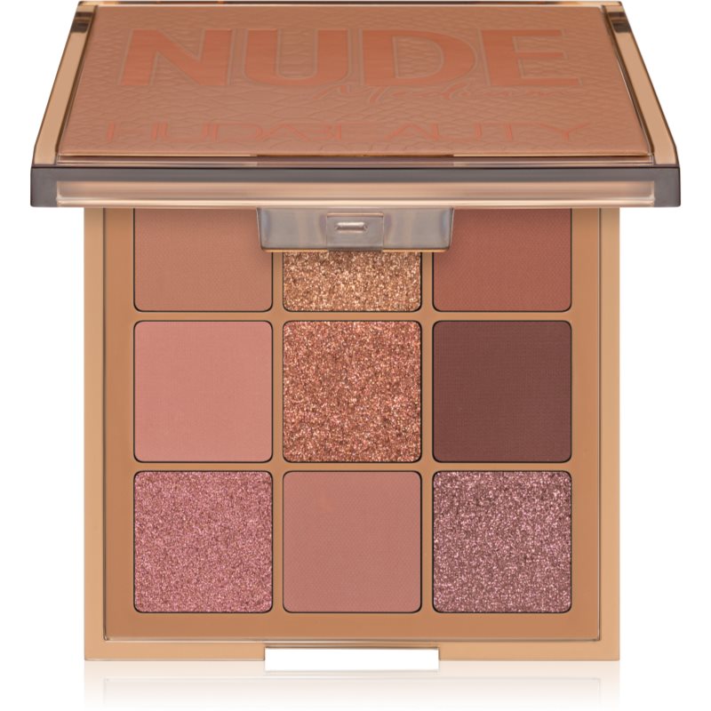 Huda Beauty Nude Obsessions paletă cu farduri de ochi culoare Nude medium 34 g