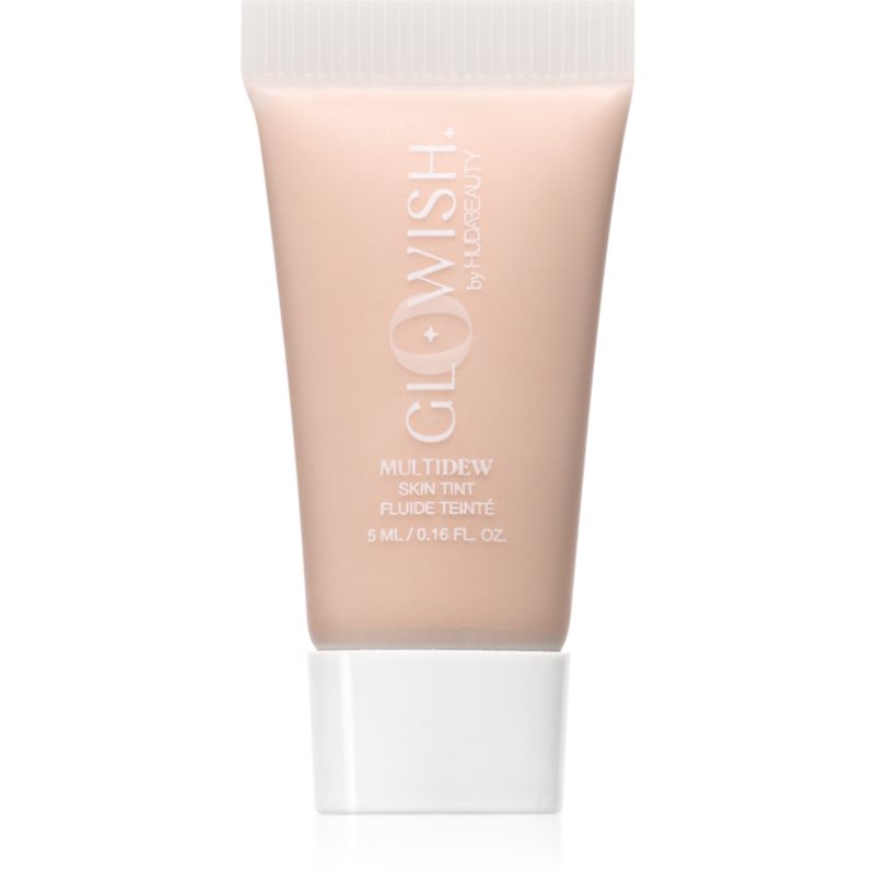 Huda Beauty MultiDew Skin Tint crema tonica radianta cu efect de hidratare culoare Porcelain 5 ml