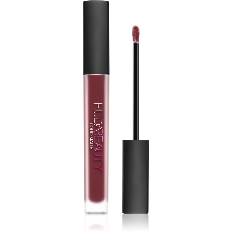 Huda Beauty Liquid Matte Lipstick Ultra-Comfort ruj cu persistenta indelungata cu efect matifiant culoare Famous 4,2 ml