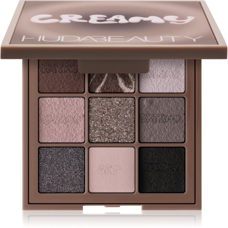 Huda Beauty Creamy Obsessions Eyeshadow Palette paletă cu farduri de ochi culoare Greige 8.22 g