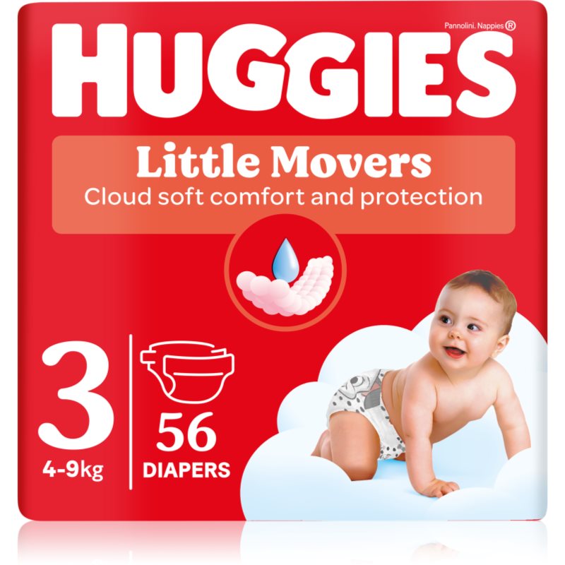 Huggies Little Movers Ultra Comfort scutece de unică folosință Jumbo 4 - 9 kg 56 kg