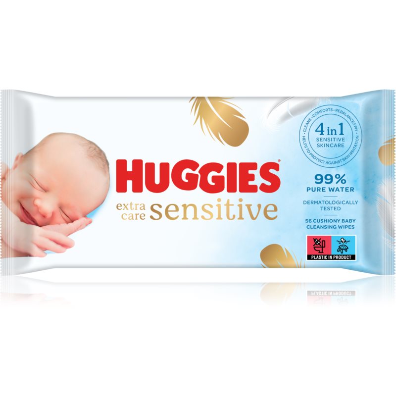 Huggies Extra Care Single șervețele umede pentru copii 56 buc