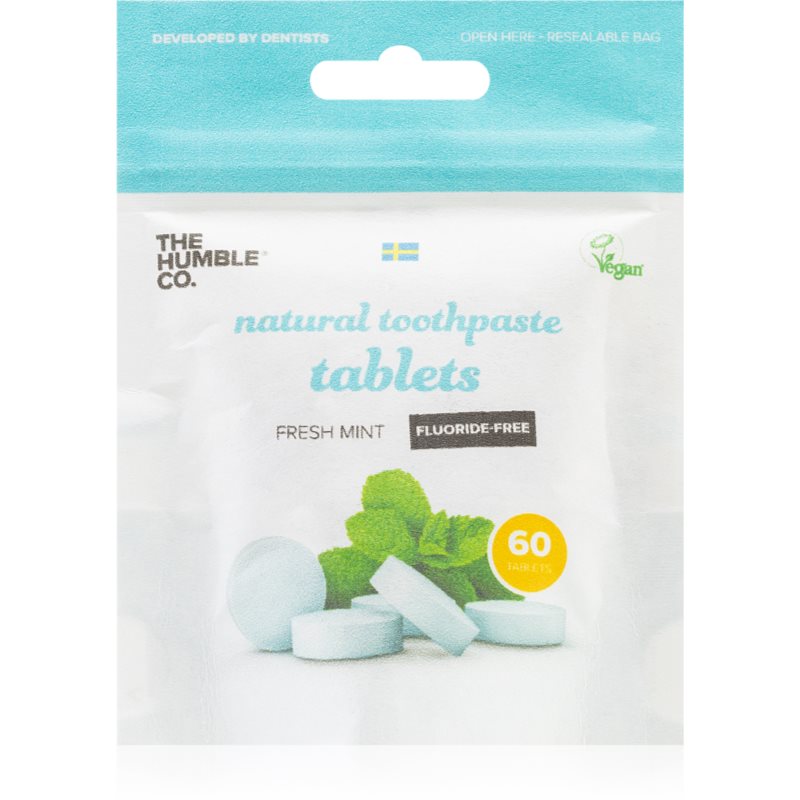 The Humble Co. Natural Toothpaste Tablets pastă de dinți fără fluor tablete 60 buc