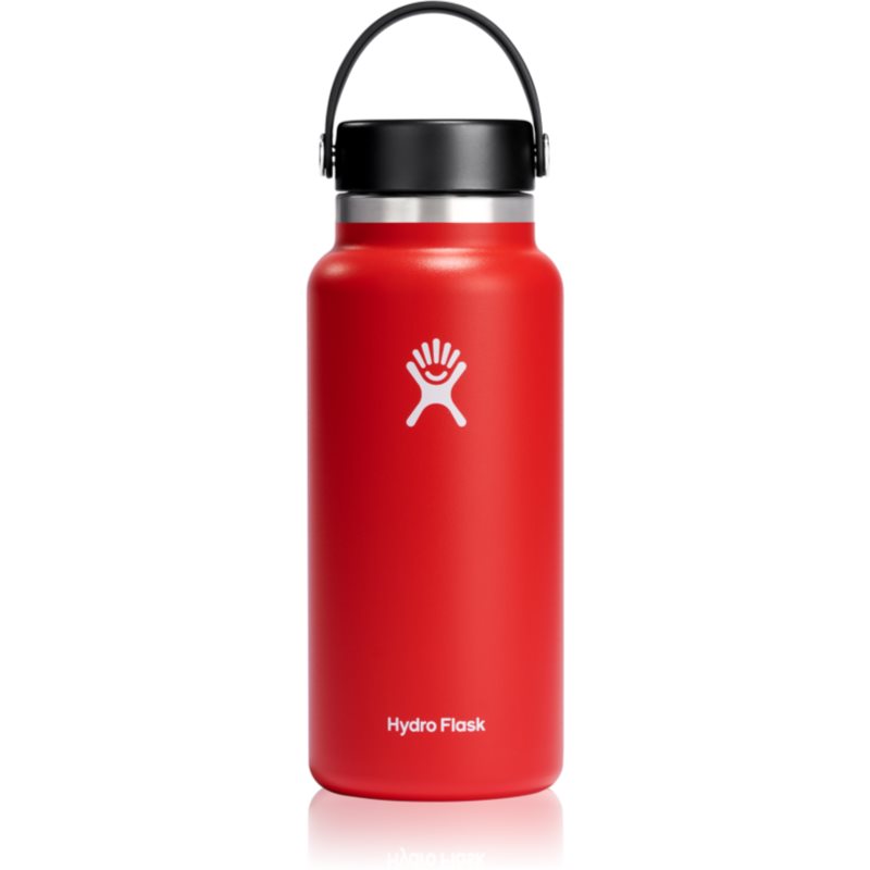 Hydro Flask Wide Mouth Flex Cap sticlă termos culoare Red 946 ml