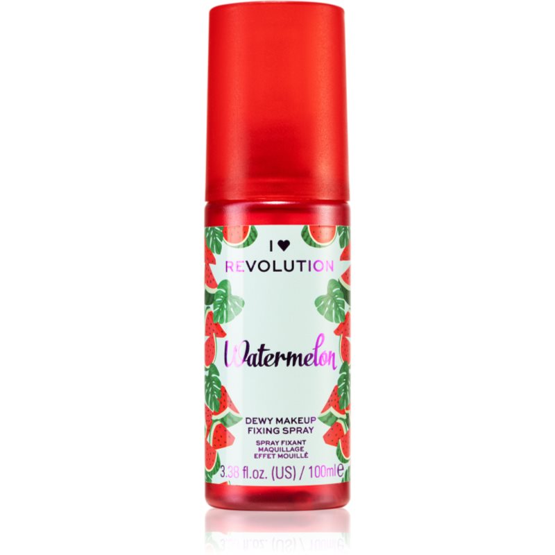 I Heart Revolution Fixing Spray spray pentru fixare și strălucire cu parfum Watermelon 100 ml