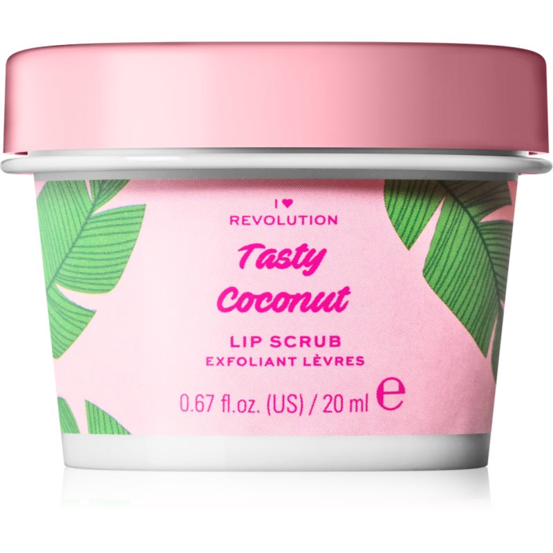 I Heart Revolution Tasty Coconut Exfoliant pentru buze cu ulei de cocos 20 ml