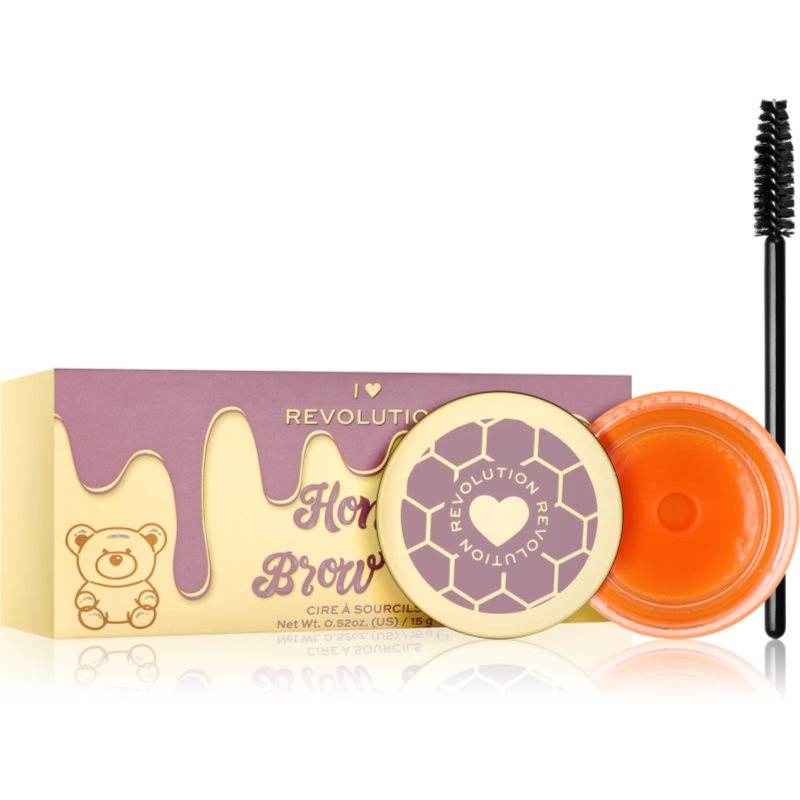 I Heart Revolution Honey Bear ceară de fixare pentru sprâncene cu pensula 15 g