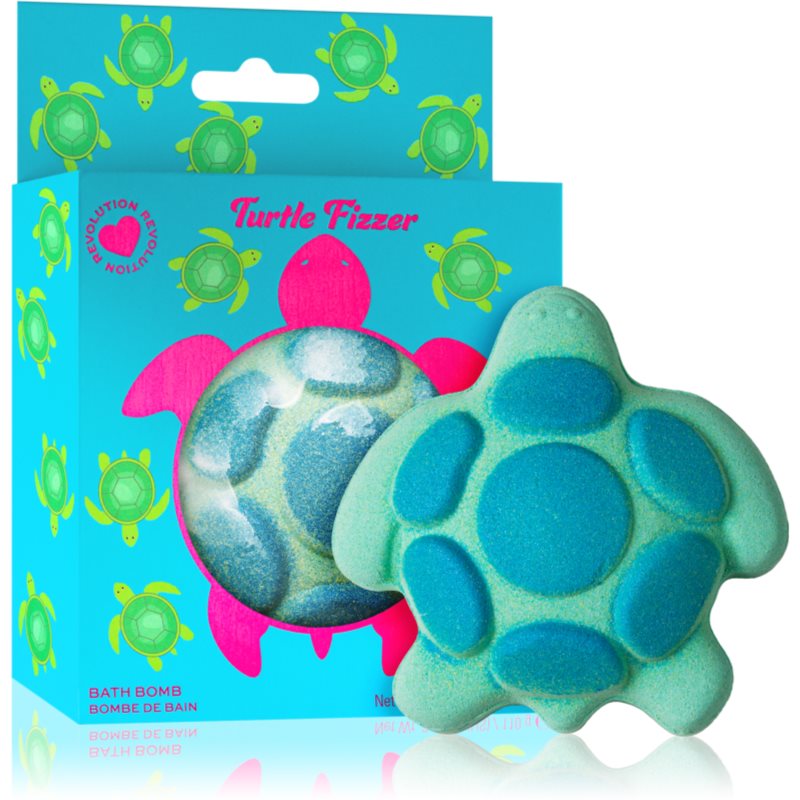 I Heart Revolution Bath Fizzer Turtle bombă de baie cu parfum Citrus & Green apple 110 g