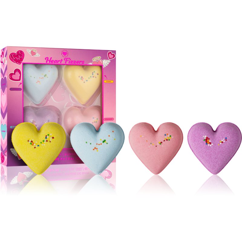 I Heart Revolution Fizzer Kit Hearts set cadou pentru baie pentru femei 1 buc