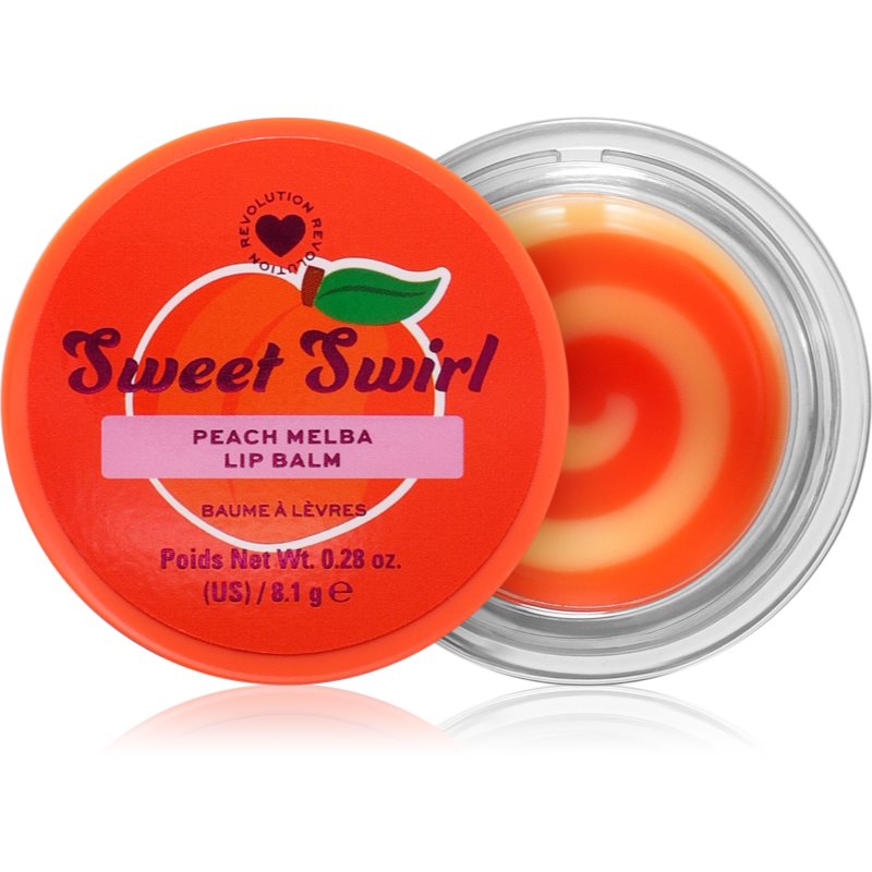 I Heart Revolution Sweet Swirl Lip Mask mască hidratantă pentru buze culoare Peach Melba 8.1 g