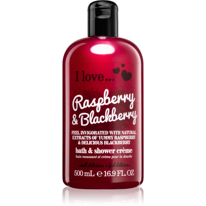 I love... Raspberry & Blackberry cremă de duș și baie 500 ml