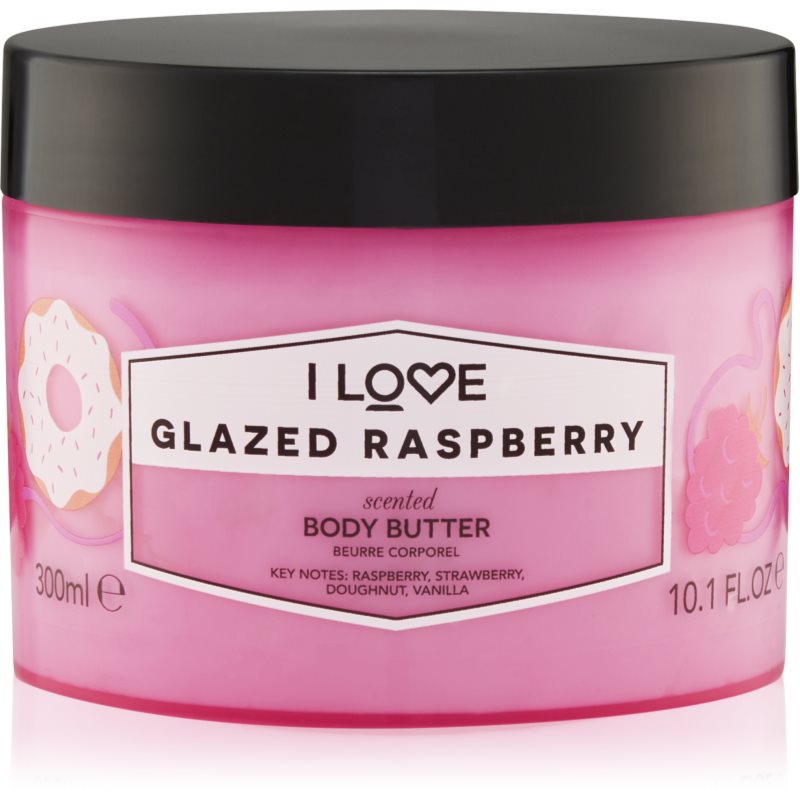 I Love Glazed Raspberry unt pentru corp 330 ml