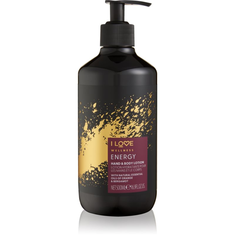 I Love Wellness Energy feutigkeitsspendende Milch für Hände und Körper 500 ml