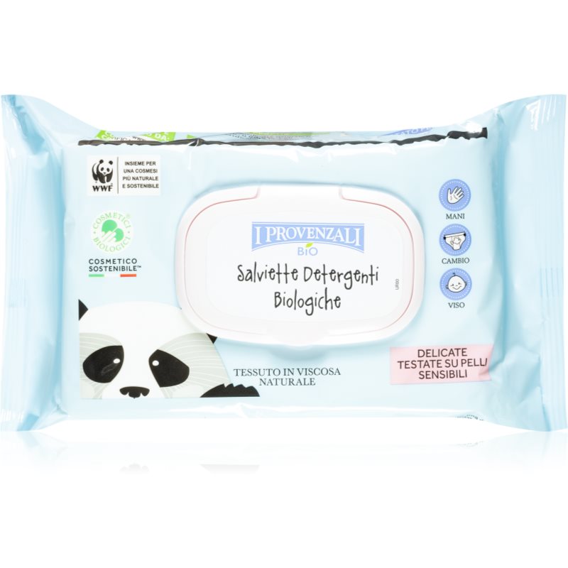 I Provenzali BIO Baby Wet Wipes Servetele umede pentru nou-nascuti si copii 64 buc