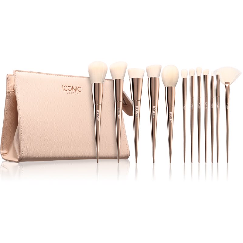 ICONIC London Ultimate Brush Set set de pensule cu geantă