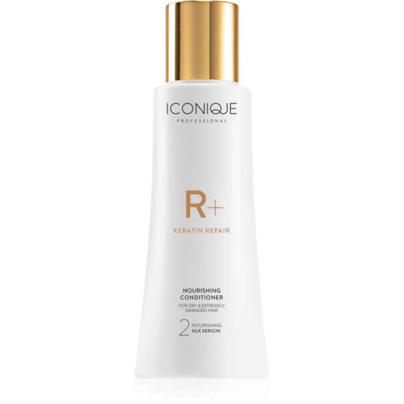 ICONIQUE Professional R+ Keratin repair Nourishing conditioner balsam regenerant cu keratina pentru păr uscat și deteriorat 100 ml