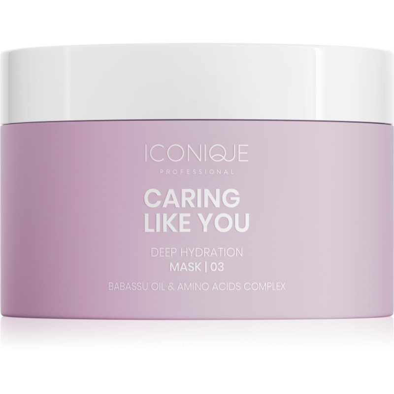 ICONIQUE Professional CARING LIKE YOU Deep Hydration mască de hidratare profundă pentru păr uscat și deteriorat 200 ml