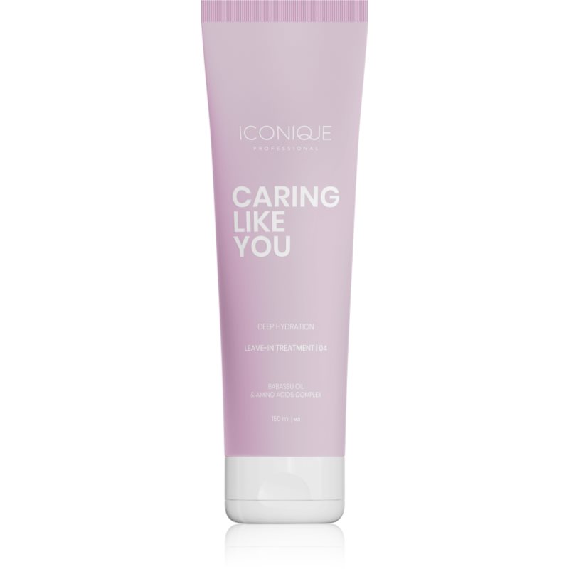 ICONIQUE Professional CARING LIKE YOU Deep Hydration Leave-in treatment 150 ml ingrijire leave-in pentru păr uscat și deteriorat 150 ml