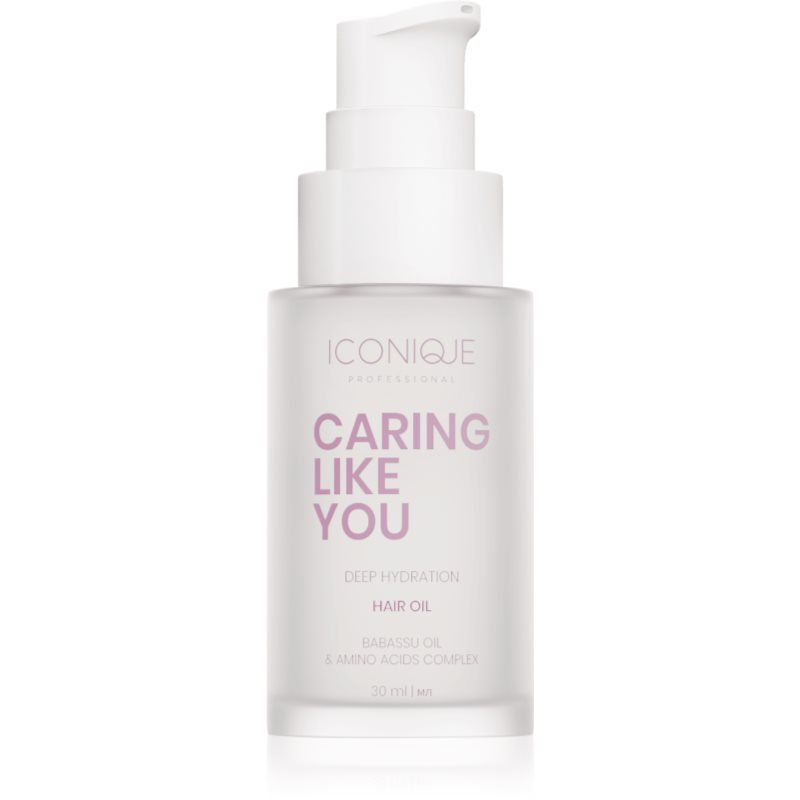 ICONIQUE Professional CARING LIKE YOU Deep Hydration ulei hidratant pentru păr uscat și deteriorat 30 ml