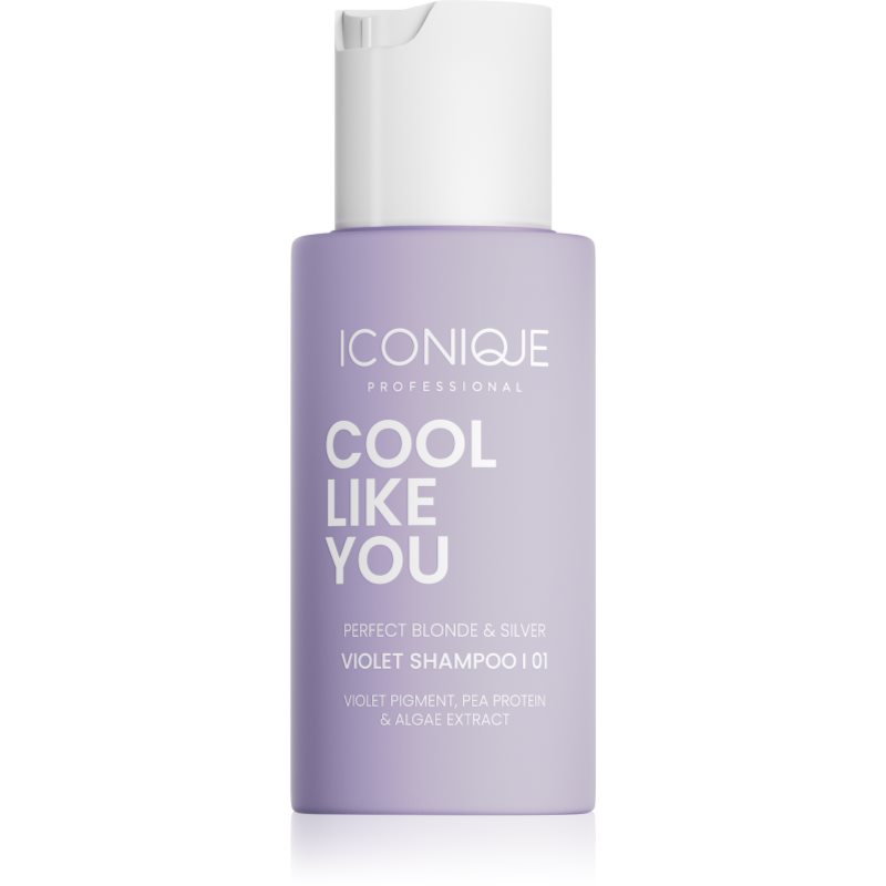 ICONIQUE Professional COOL LIKE YOU Perfect Blonde & Silver Violet șampon pentru neutralizarea tonurilor de galben 70 ml