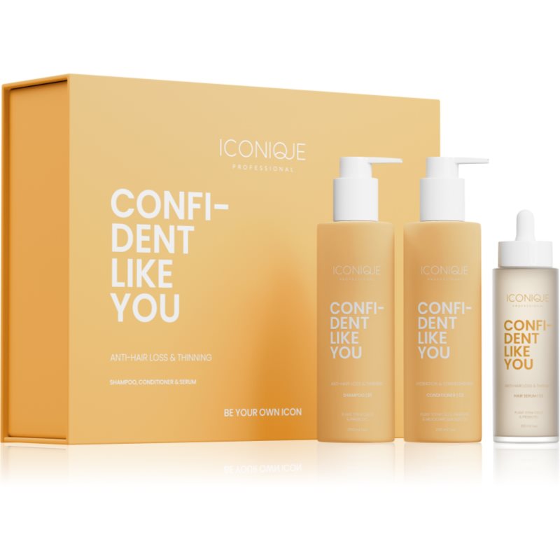 ICONIQUE Professional CONFIDENT LIKE YOU Anti-Hair Loss & Thinning Set set impotriva caderii parului