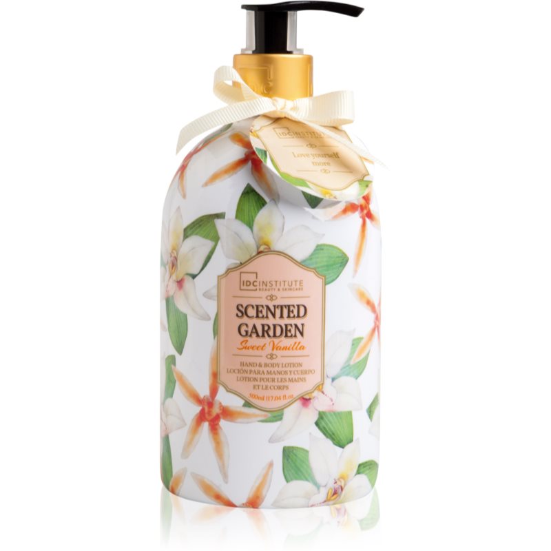 IDC INSTITUTE Scented Garden Vanilla loțiune de corp hidratantă 500 ml