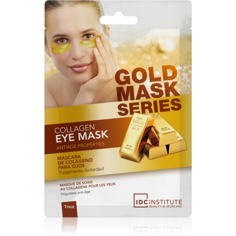 IDC Institute Gold Mask Series mască pentru zona ochilor 1 buc