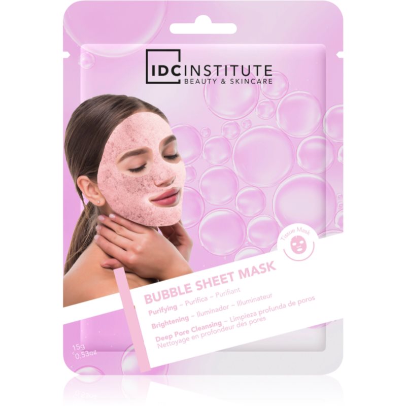 IDC Institute Bubble Sheet Mask mască textilă facială de unică folosință 1 buc
