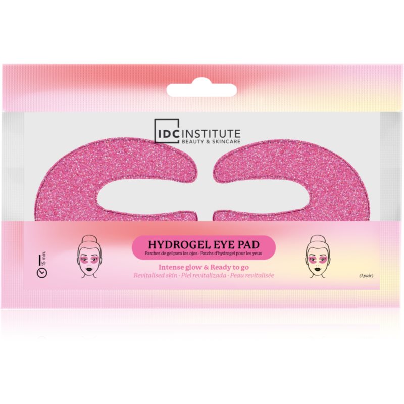 IDC Institute C Shaped Glitter Eye Pink mască pentru zona ochilor 1 buc