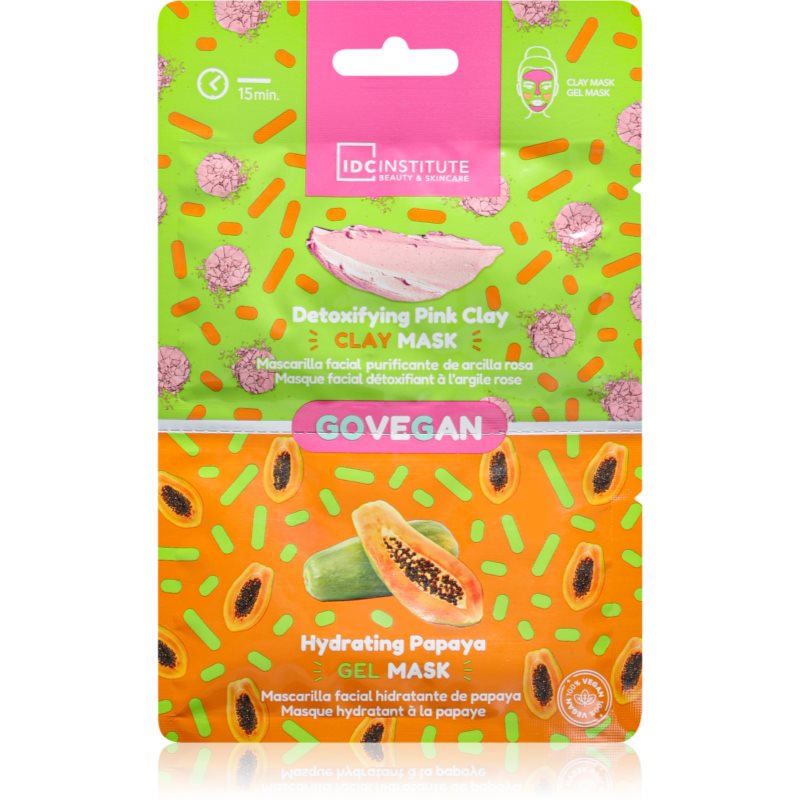 IDC Institute Go Vegan mască facială regeneratoare și hidratantă 2x6 g