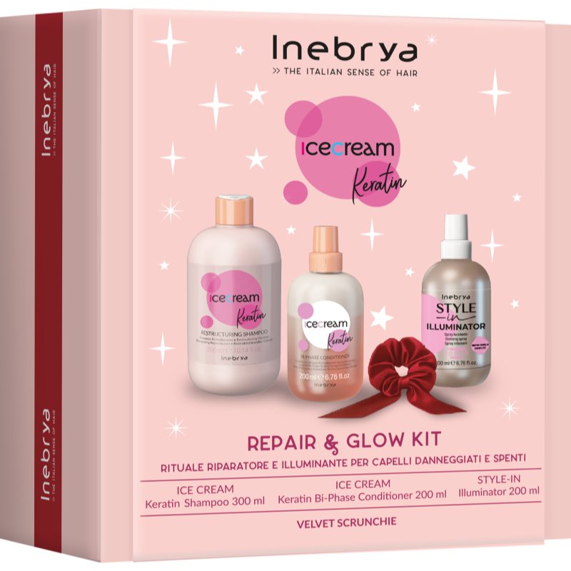 Inebrya Keratin Christmas Set set cadou cu keratina
