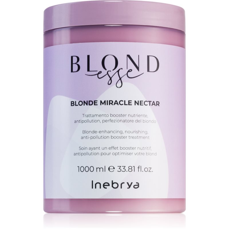 Inebrya BLONDesse Blonde Miracle Nectar tratament nutritiv in profunzime pentru par blond 1000 ml