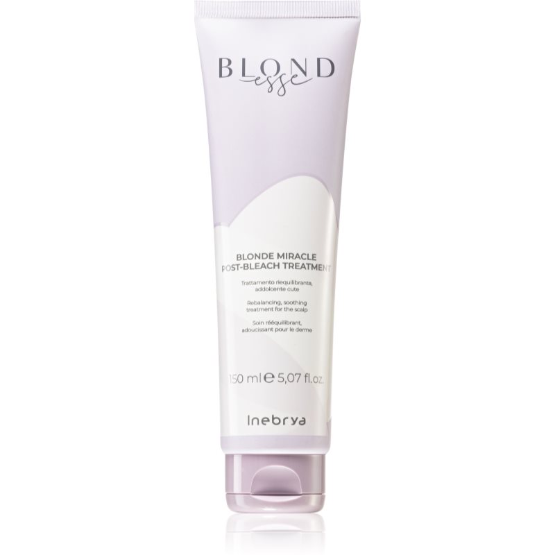 Inebrya BLONDesse Blonde Miracle Post-Bleach Treatment tratament pentru regenerare si calmare dupa tratarea chimica a parului 150 ml