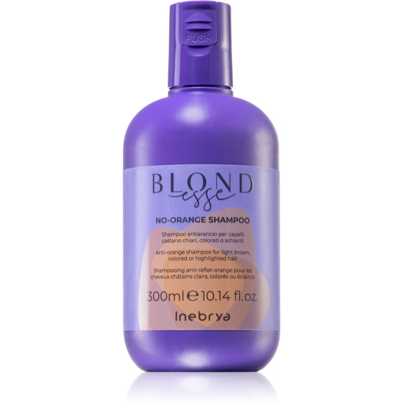 Inebrya BLONDesse No-Orange Shampoo sampon hranitor neutralizarea subtonurilor de alamă 300 ml