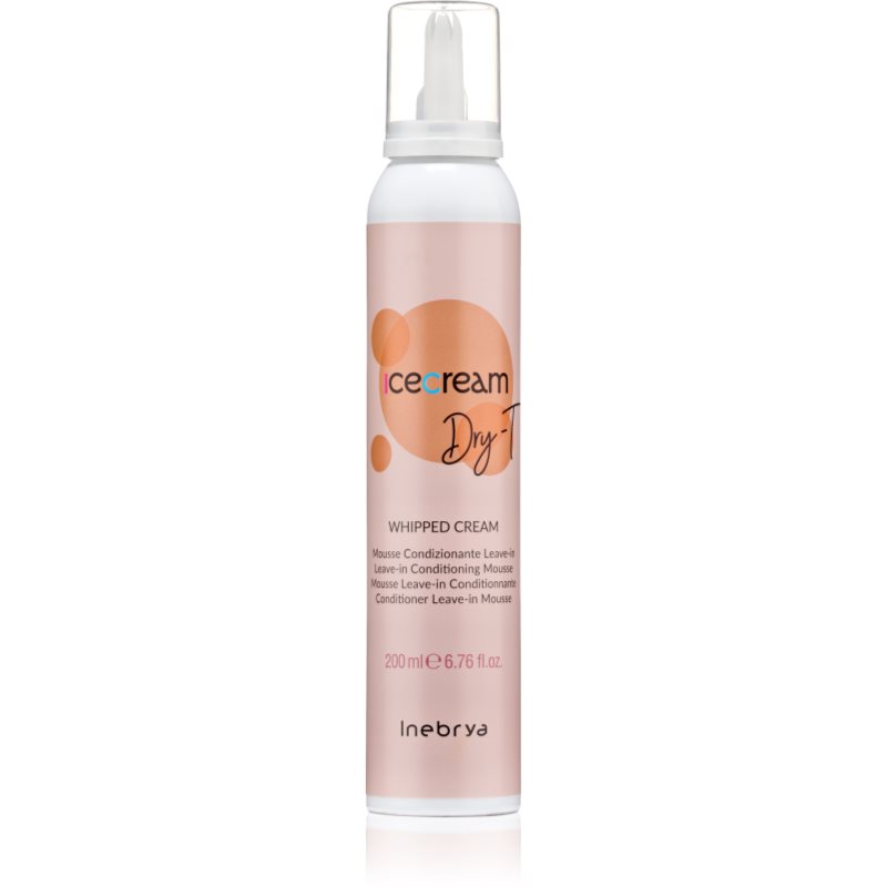 Inebrya Ice Cream Dry-T Whipped Cream spumă hidratantă pentru păr 200 ml