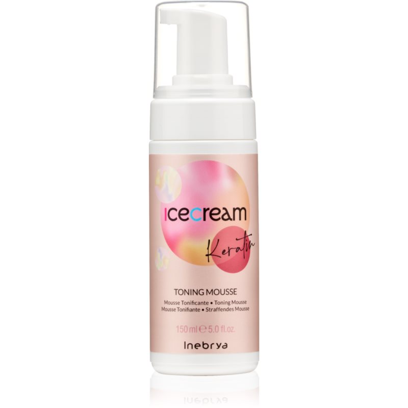 Inebrya Keratin Toning Mousse Spuma regeneratoare pentru păr s keratinem 150 ml