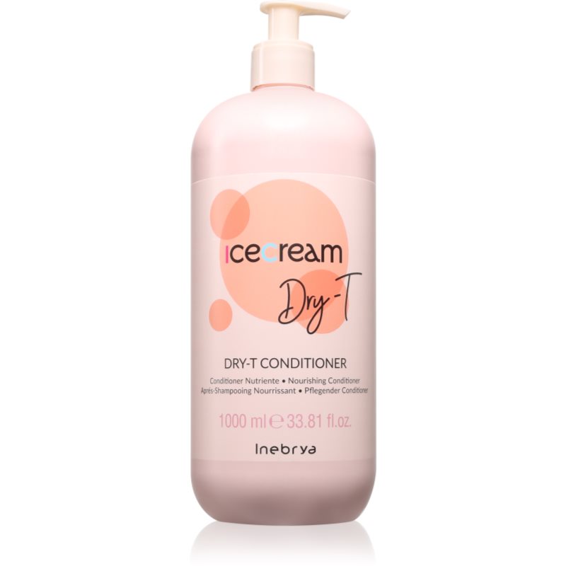 Inebrya Ice Cream Dry-T Conditioner balsam revitalizant pentru păr uscat și deteriorat 1000 ml