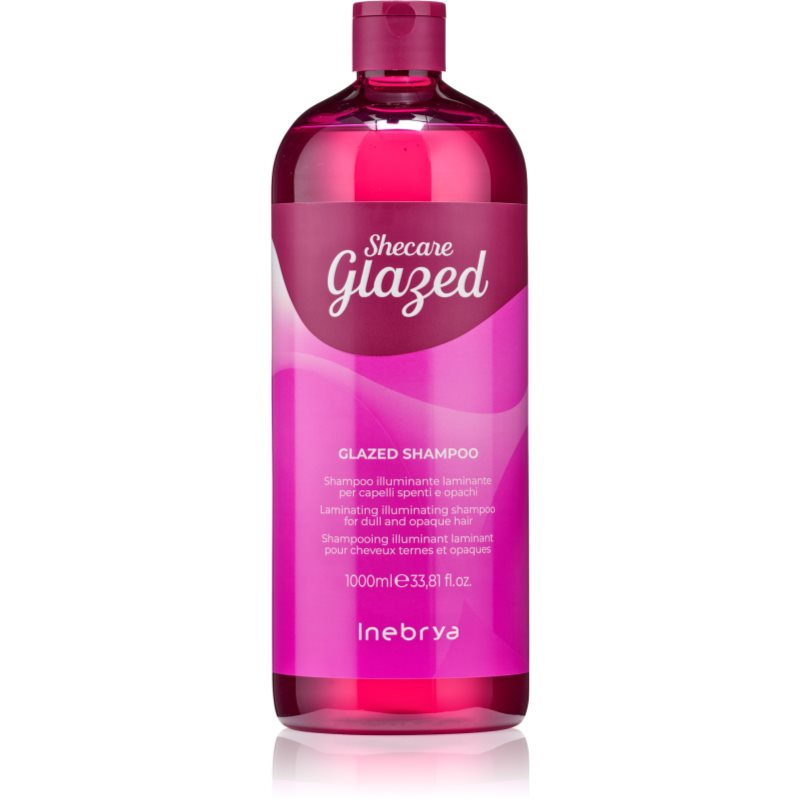 Inebrya Shecare Glazed Shampoo sampon pentru stralucire pentru un par stralucitor si catifelat 1000 ml