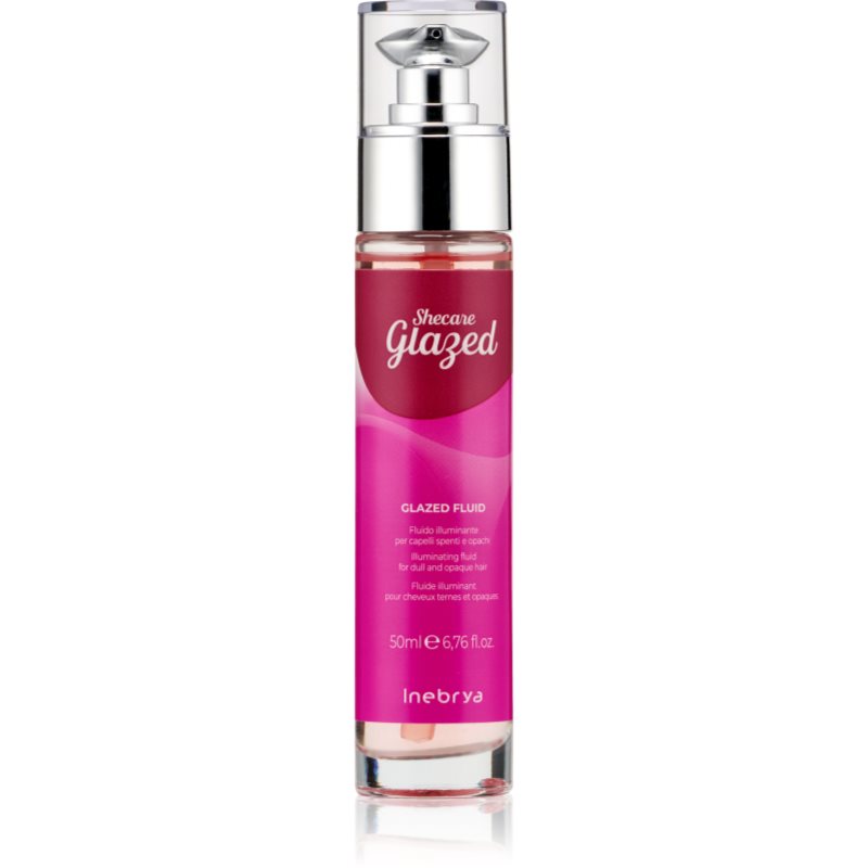 Inebrya Shecare Glazed Fluid ser cu efect iluminator pentru un par stralucitor si catifelat 50 ml