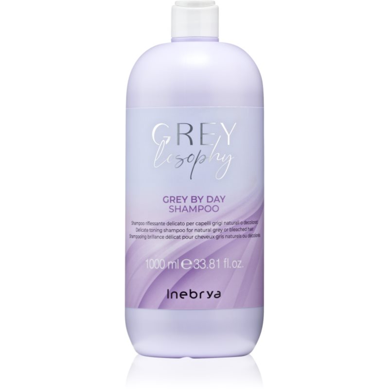 Inebrya Greylosophy Grey By Day Shampoo șampon nuanțator pentru par grizonat 1000 ml