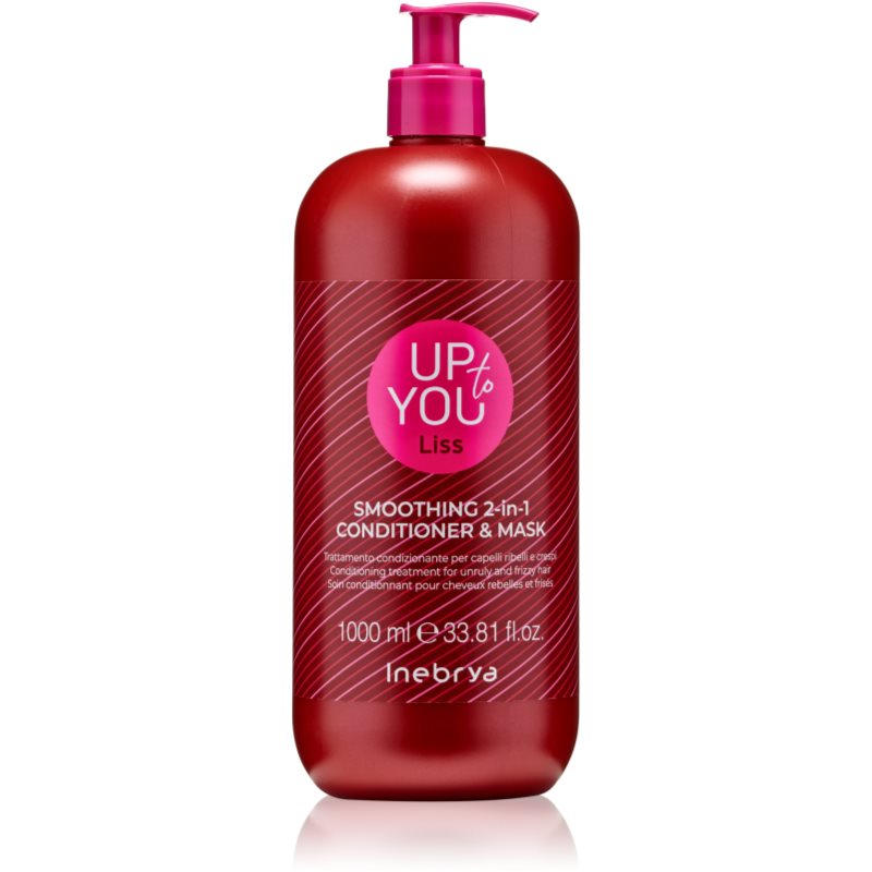 Inebrya Up To You Liss Smoothing 2-in-1 Mask & Conditioner tratament pentru netezire pentru păr 2in1 1000 ml