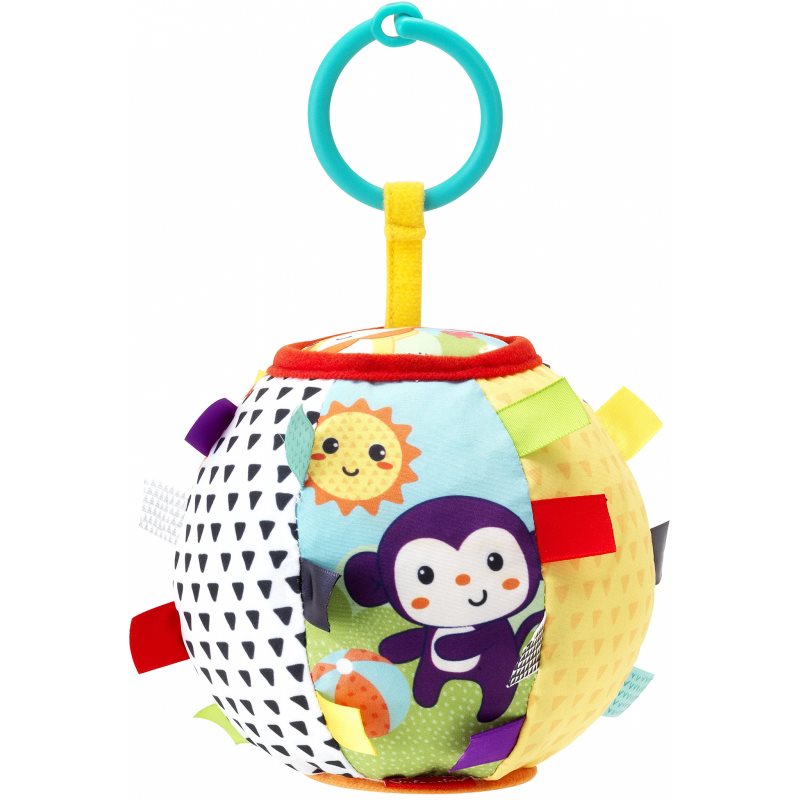 Infantino Sensory Bowl jucărie suspendabilă contrastantă cu oglinda mica