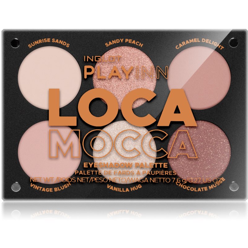 Inglot PlayInn Eyeshadow Palette paletă cu farduri de ochi culoare Loca Mocca 7.6 g