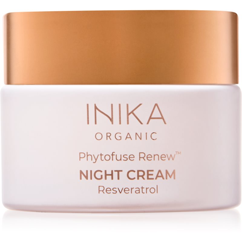 INIKA Organic Phytofuse Renew Rich Night Cream Crema de noapte anti-oxidanta cu probiotice 50 ml