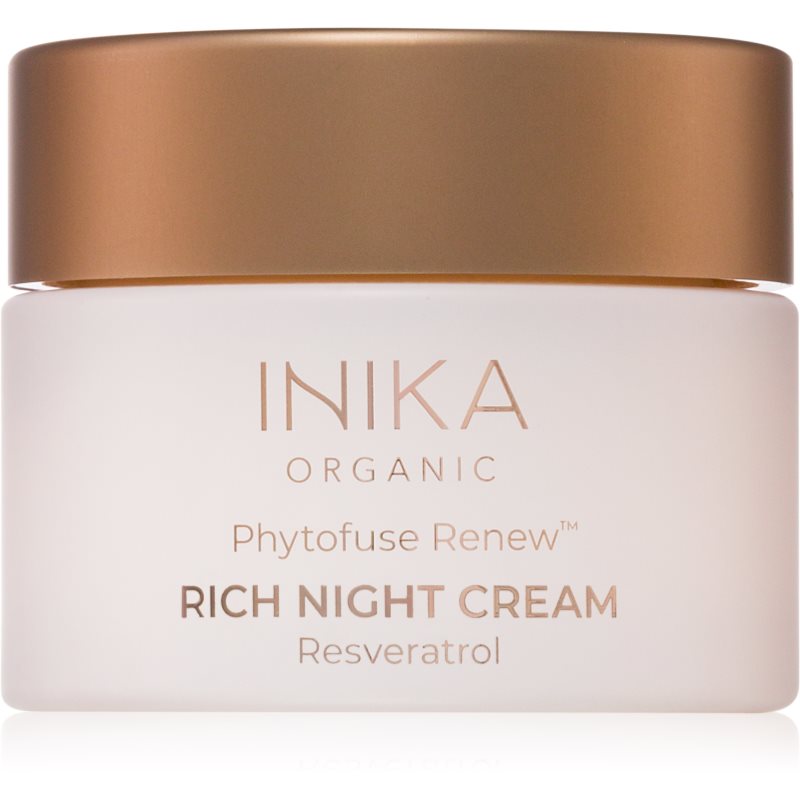 INIKA Organic Phytofuse Renew Rich Night Cream Crema de noapte anti-oxidanta 50 ml