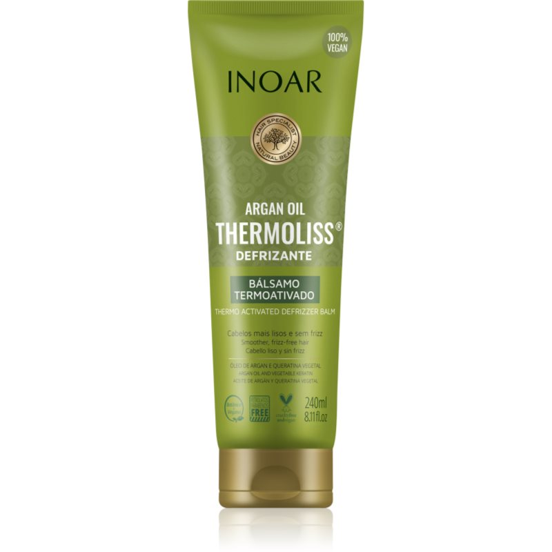 INOAR Argan Oil System Thermoliss balsam indreptare pentru păr cu protecție termică 240 ml