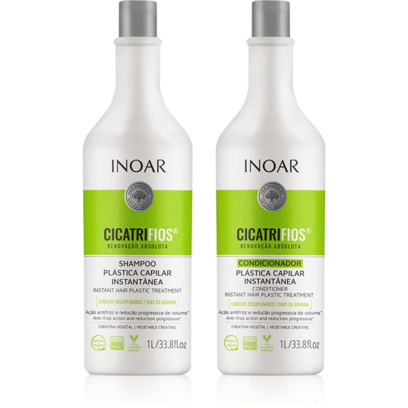 INOAR CicatriFios set pentru parul deteriorat si fragil 2x1000 ml