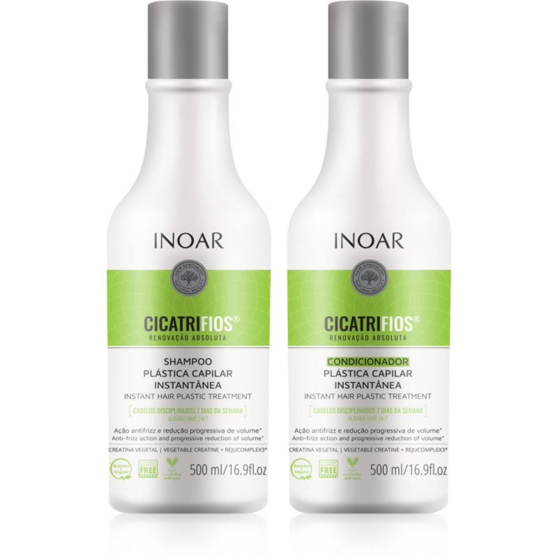 INOAR CicatriFios set pentru parul deteriorat si fragil 2x500 ml