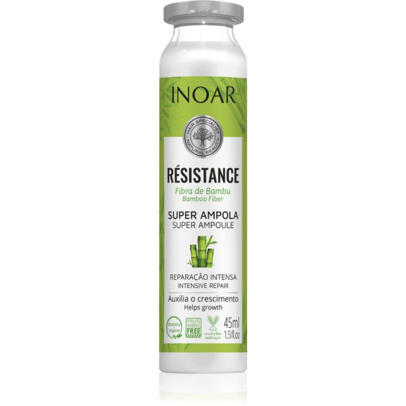 INOAR Résistance Bambu fiolă petru par fragil si fara vlaga 45 ml INOAR Résistance Bambu fiolă petru par fragil si fara vlaga 45 ml