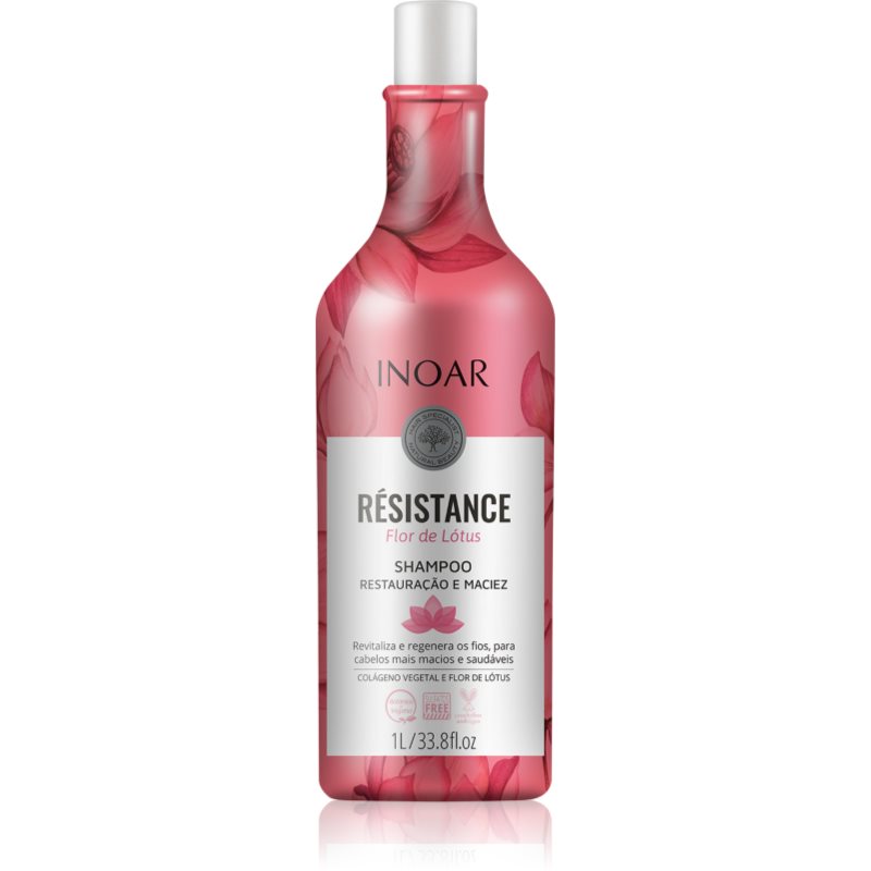INOAR Résistance Flor de Lótus sampon revitalizant pentru par deteriorat 1000 ml INOAR Résistance Flor de Lótus sampon revitalizant pentru par deteriorat 1000 ml